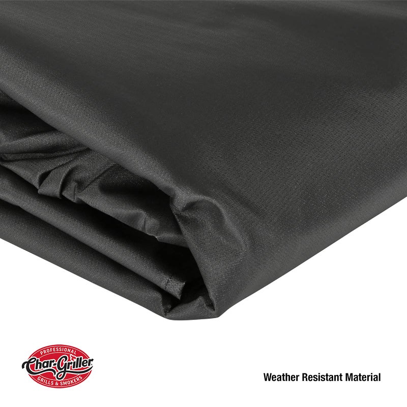 Char-GrillerÂ® 2 Burner Dual Function Charcoal and Gas Grill Cover, Durable Cover with Water Resistant Material, PVC Lining, with Custom Fit to Model 5030, Black, 26 "L x 54" W x 45" H, Model 5055 - Image 5